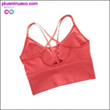 Plus Minus Co Mermaid Curve Women Sports Bra For Running Gym Wire Free, view 3