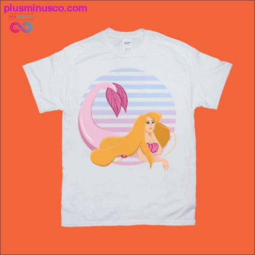 Plus Minus Co Mermaid Pink Blue T-Shirts