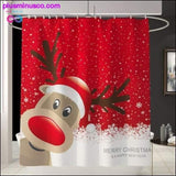 Plus Minus Co Merry Christmas Bathroom Set Snowman Santa Claus Elk Pattern, view 6