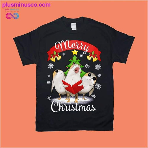 Plus Minus Co Merry Christmas / Birds Marry Christmas Essential T-Shirts