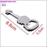 Plus Minus Co Metal Beer Guitar Bottle Opener and Keychain Ring, view 2