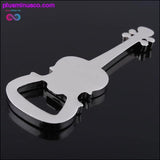 Plus Minus Co Metal Beer Guitar Bottle Opener and Keychain Ring, view 3