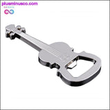 Plus Minus Co Metal Beer Guitar Bottle Opener and Keychain Ring, view 4