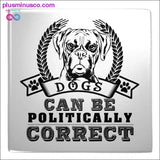 Plus Minus Co Metal Magnets Dogs can be Politically correct, view 2