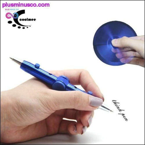 Plus Minus Co Metal Pen Fidget Spinner Metal - Anti Stress Pen For Kids