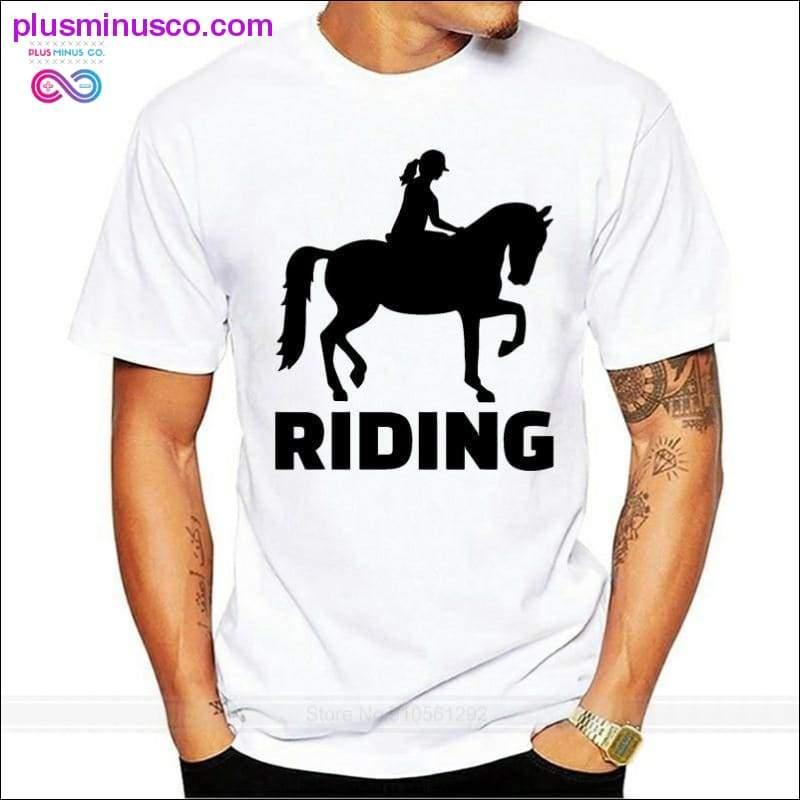 Plus Minus Co Finland Horse Riding Girl Club T Shirt Big Size Navy Blue