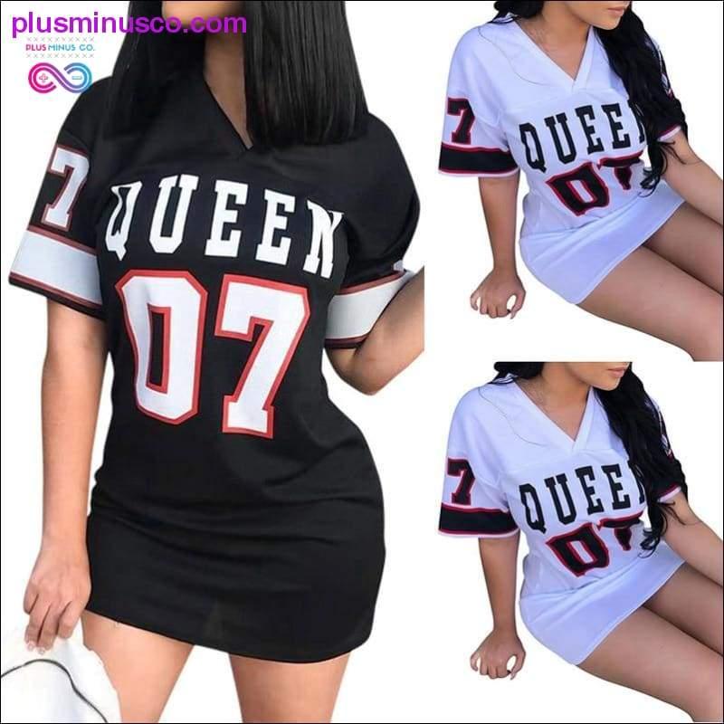 Plus Minus Co Mini Dress Short Dresses Summer Women New Letters Queen