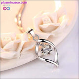 Plus Minus Co Minimalist Twist Design Crystal Necklaces & Pendants Fashion, view 5
