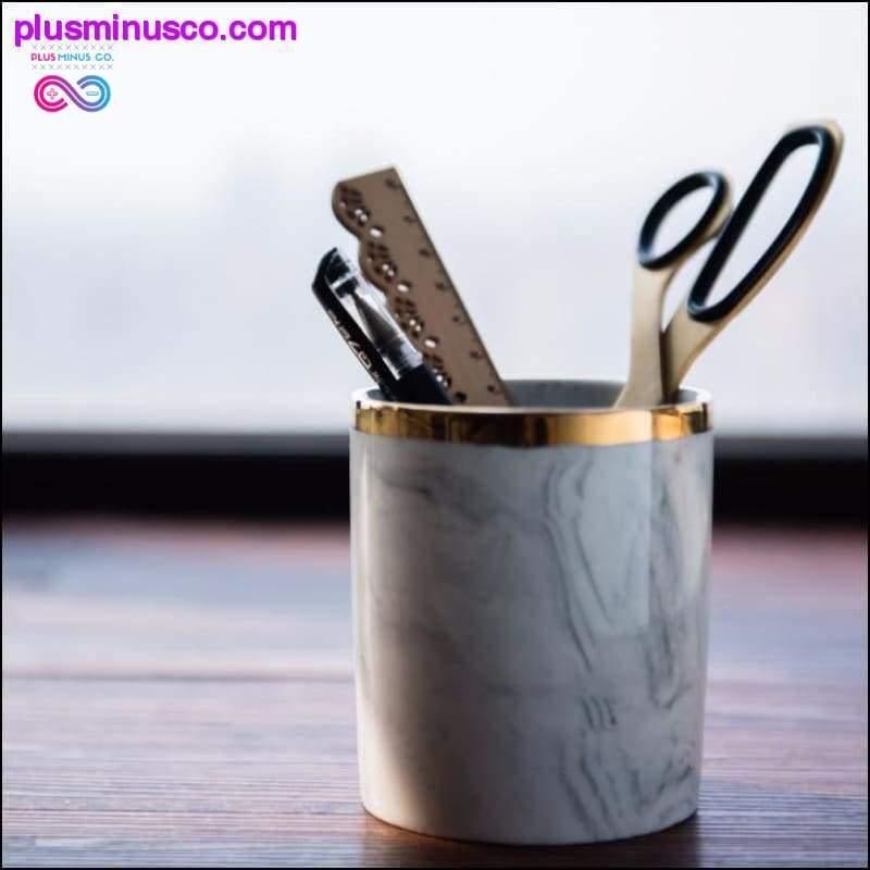 Plus Minus Co Modern Minimalist Marbled Porcelain Ceramic Cup