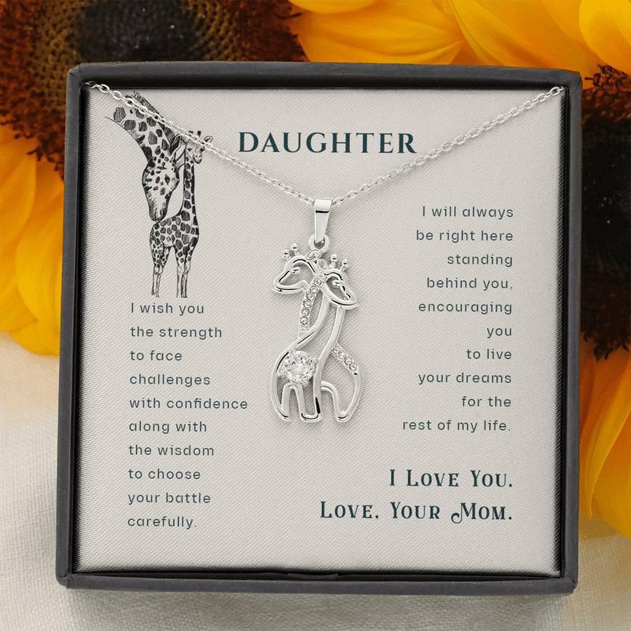 Plus Minus Co Mom Gift from Daughter, Mom Gift, Gift for Mom, Giraffe Necklace, Mother Daughter Gift Necklace, Mom Birthday Gift, Birthday Gift for Mom