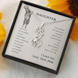Plus Minus Co Mom Gift from Daughter, Mom Gift, Gift for Mom, Giraffe Necklace, Mother Daughter Gift Necklace, Mom Birthday Gift, Birthday Gift for Mom, view 3
