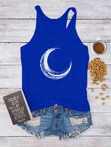 Plus Minus Co Moon Printed Tank Top Women Sleeveless Harajuku New Summer Holiday Loose Tee Shirt Femme O Neck Vest 90s Top Women 2022 Mujer, view 4