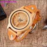 Plus Minus Co Moose Deer Elk Face Bamboo Wrist Watch, view 5