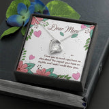 Plus Minus Co Mother's Day Necklace Gift, Heart with Crystal Pendant, view 2