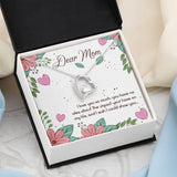 Plus Minus Co Mother's Day Necklace Gift, Heart with Crystal Pendant, view 3