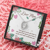 Plus Minus Co Mother's Day Necklace Gift, Heart with Crystal Pendant, view 4