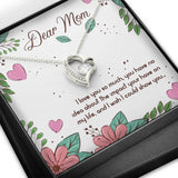Plus Minus Co Mother's Day Necklace Gift, Heart with Crystal Pendant, view 6