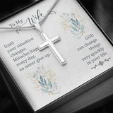 Plus Minus Co Motivational Necklace Gift, Cross Pendant Necklace, Necklace, view 5
