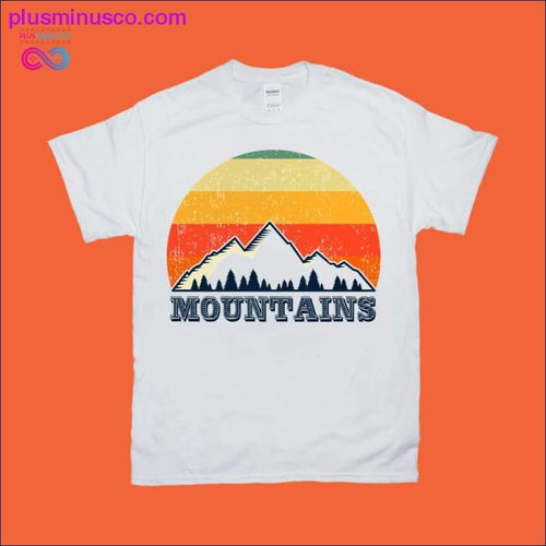 Plus Minus Co Mountains | Retro Sunset T-Shirts