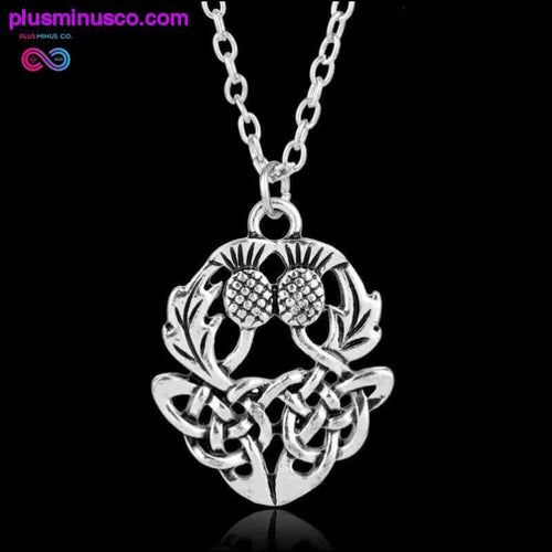 Plus Minus Co Celtics Knot Thistly Flower Field Scotland National Symbol