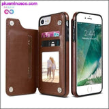 Plus Minus Co Multi Card Holders PU Leather Phone Cases For iPhone X, 6,, view 2