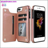 Plus Minus Co Multi Card Holders PU Leather Phone Cases For iPhone X, 6,, view 3