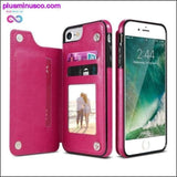 Plus Minus Co Multi Card Holders PU Leather Phone Cases For iPhone X, 6,, view 6
