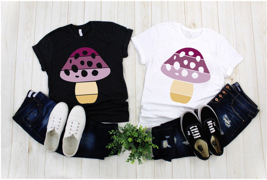 Plus Minus Co Mushroom Shape | Retro Sunset T-Shirts