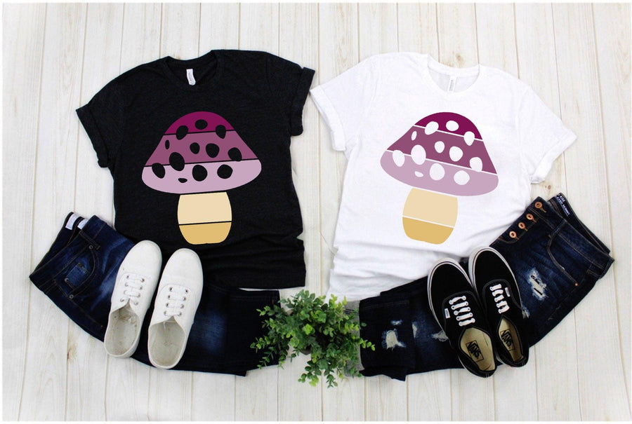 Plus Minus Co Mushroom Shape | Retro Sunset T-Shirts