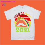 Plus Minus Co Mustache | Taco de Mayo 2021 | Retro Sunset T-Shirts, view 2