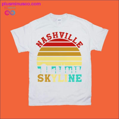 Plus Minus Co Nashville Skyline | Retro Sunset T-Shirts
