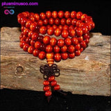 Plus Minus Co Natural 108*8 mm Beads Sandalwood Buddhist Buddha Wood, view 2