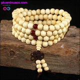 Plus Minus Co Natural 108*8 mm Beads Sandalwood Buddhist Buddha Wood, view 4