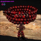 Plus Minus Co Natural 108*8 mm Beads Sandalwood Buddhist Buddha Wood, view 5