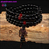 Plus Minus Co Natural 108*8 mm Beads Sandalwood Buddhist Buddha Wood, view 6