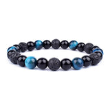 Plus Minus Co Natural Black Obsidian Hematite Tiger Eye Beads Bracelets Men for Magnetic Health Protection Women Jewelry Pulsera Hombre, view 6