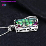 Plus Minus Co Natural Fire Rainbow Mystic 16ct Topaz Necklace Solid 925, view 4