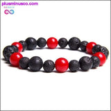 Plus Minus Co Natural Tiger Eye Hematite Men Bracelets Set Magnetic Health, view 2