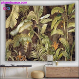 Plus Minus Co Nature Wall Tapestry Tree Forest Starry Sky Psychedelic, view 2