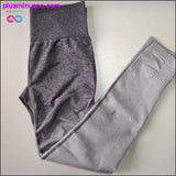 Plus Minus Co Nepoagym Women Ombre Seamless Leggings In TEAL High Waisted, view 4