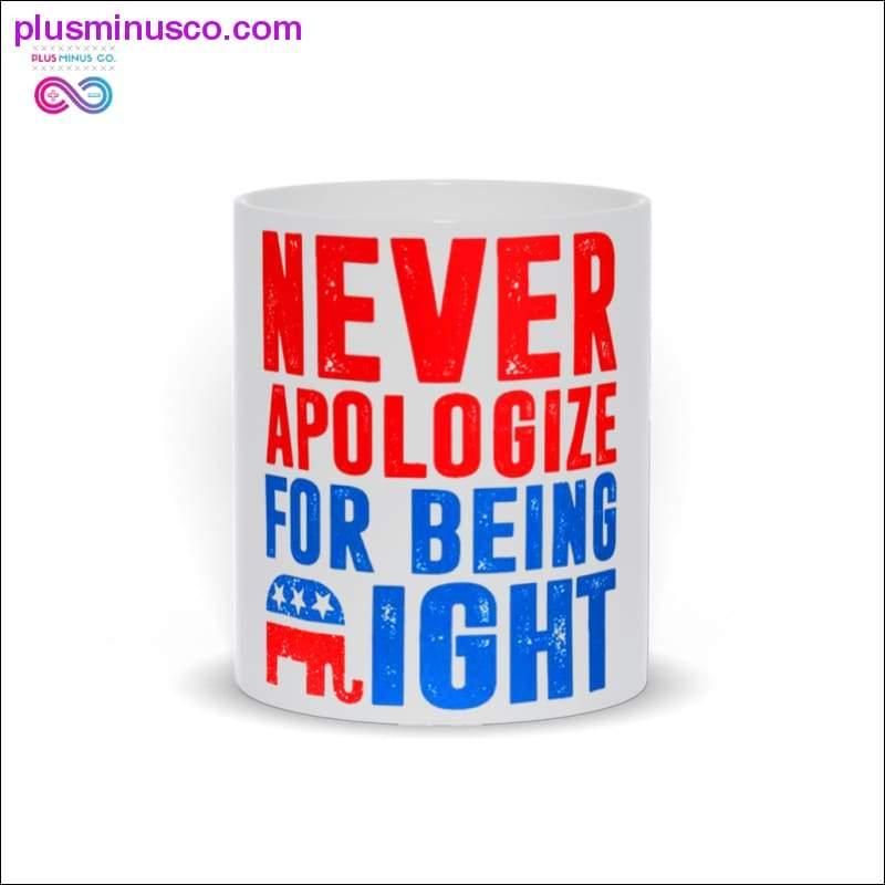 Plus Minus Co Never apologize for being light Mugs