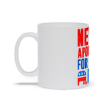 Plus Minus Co Never Apologize For Being Right Mugs Republican Gifts, Republican Elephant Mug Gift For Republican, Republican Dad, Funny White Elephant, view 3