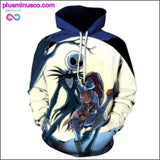 Plus Minus Co New 3D printing hoodie men's women's printed Christmas tree, view 2