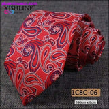 Plus Minus Co NEW 8CM Men Ties Fashion Paisley Pattern High Quality, view 4