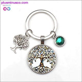 Plus Minus Co 9-color Crystal Stone Tree of Life Statement Keychain Art, view 2