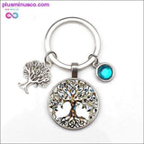 Plus Minus Co 9-color Crystal Stone Tree of Life Statement Keychain Art, view 3