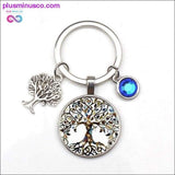 Plus Minus Co 9-color Crystal Stone Tree of Life Statement Keychain Art, view 6