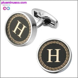 Plus Minus Co New Arrival Fashion Letter A D R H M Cufflinks The English, view 2