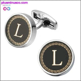 Plus Minus Co New Arrival Fashion Letter A D R H M Cufflinks The English, view 3