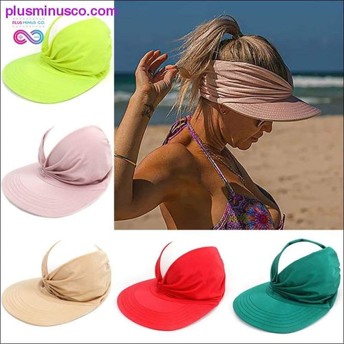 Plus Minus Co Summer Hat women's Sun Visor Sun Hat Anti-ultraviolet
